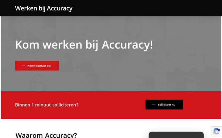Skærmbillede af werkenbijaccuracy.nl