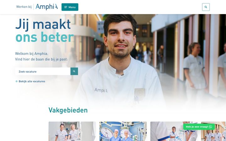 Skærmbillede af werkenbijamphia.nl