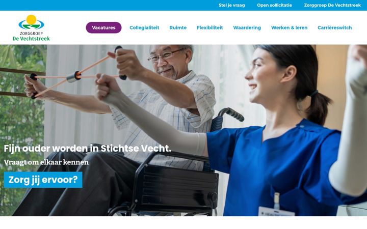 Skærmbillede af werkenbijdevechtstreek.nl