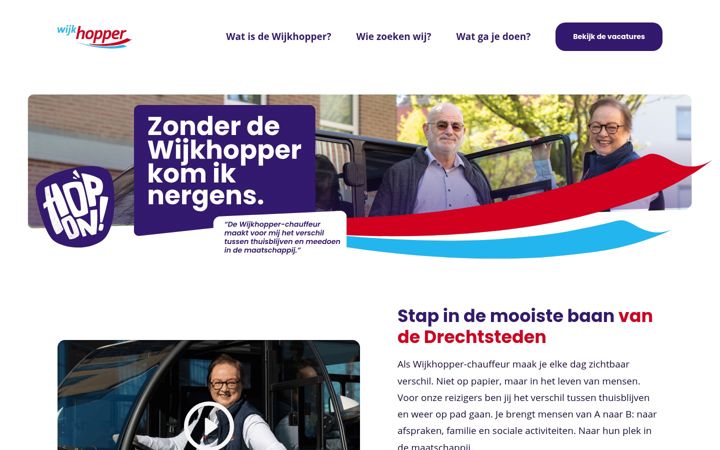 Screenshot of werkenbijdewijkhopper.nl