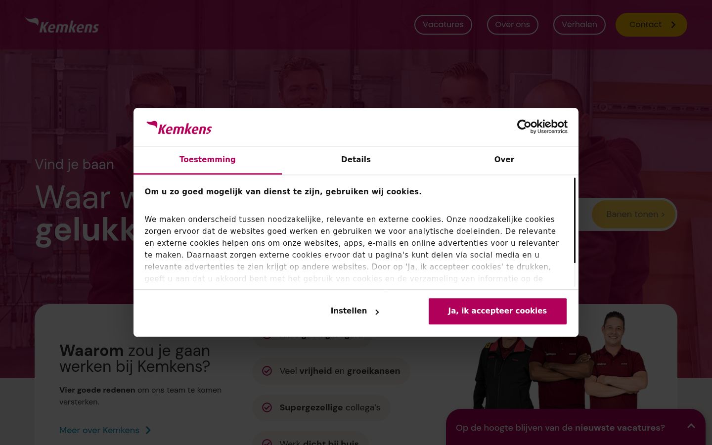Snímek obrazovky baneru souhlasu zobrazeného před jakoukoli interakcí