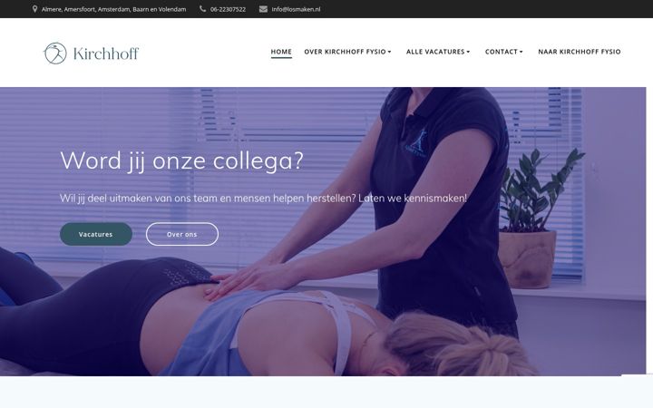 Screenshot του werkenbijkirchhoff-fysio.nl