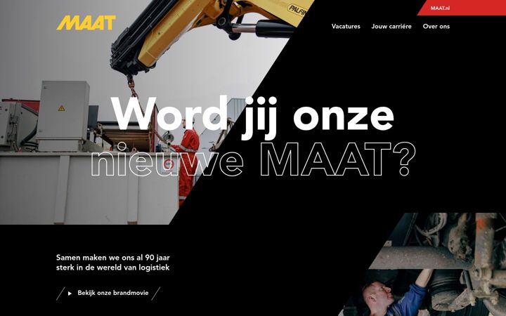 Screenshot von werkenbijmaat.nl