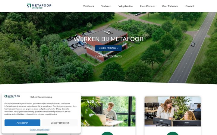Screenshot of werkenbijmetafoorvastgoed.nl