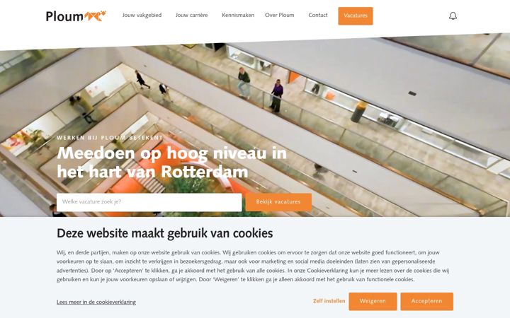 Skjámynd af werkenbijploum.nl