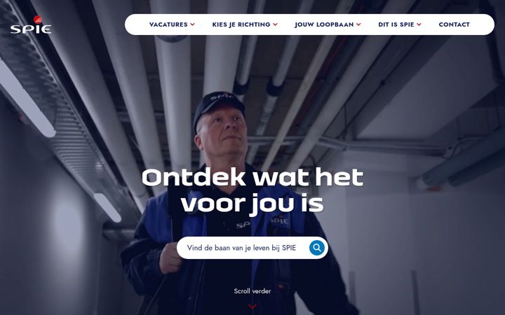 Screenshot of werkenbijspie.nl
