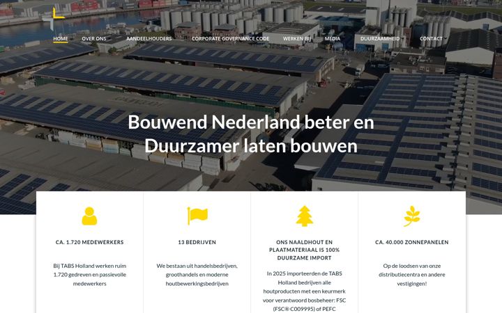 Captura de ecrã de werkenbijtabsholland.nl