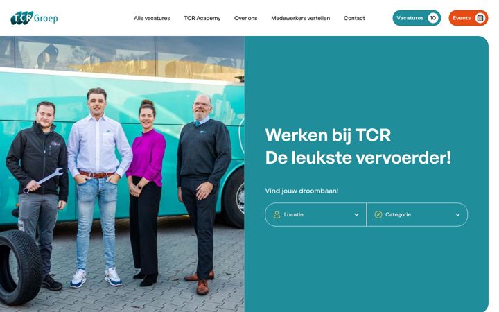 Екранна снимка на werkenbijtcr.nl
