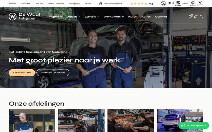 Screenshot of werkenbijvalleiautogroep.nl