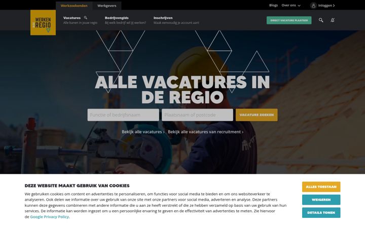 Screenshot of werkeninderegio.nl