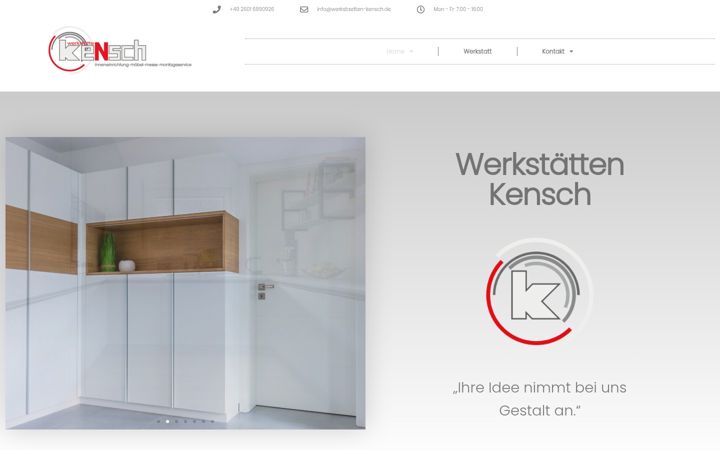 Captura de ecrã de werkstaetten-kensch.de