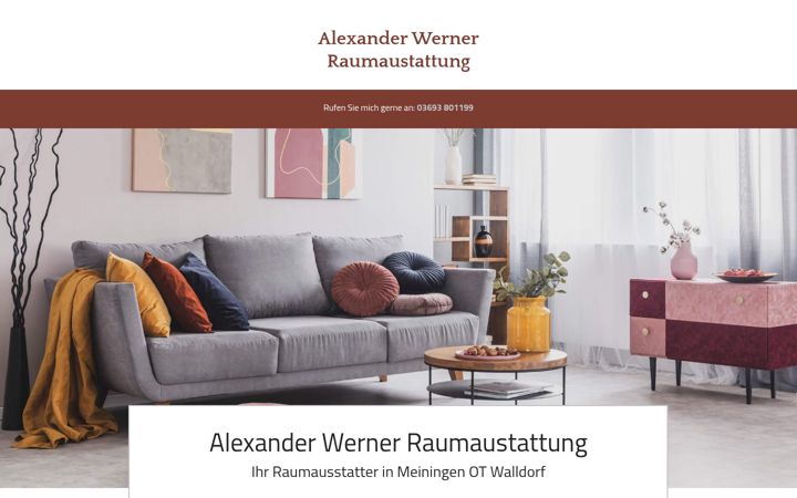 Screenshot of werner-raumausstattung.de