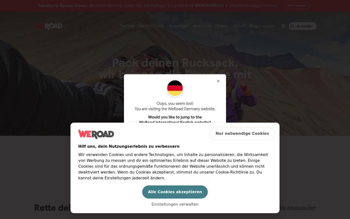 Screenshot of weroad.de