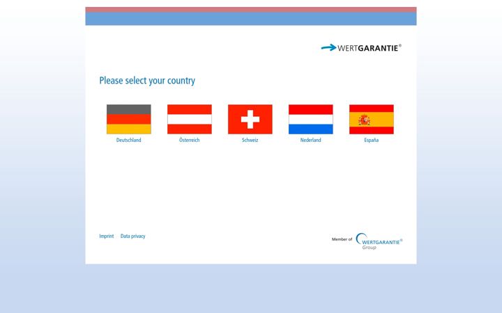 Screenshot of wertgarantie.com