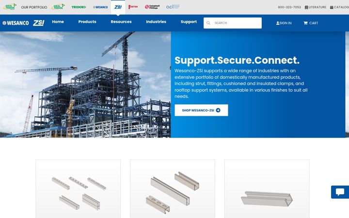 Screenshot of wesanco-zsi.com