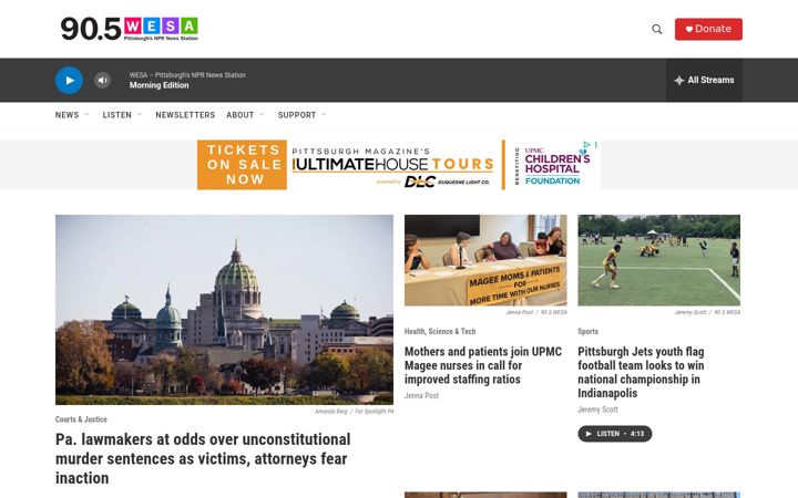 Screenshot of wesanews.org