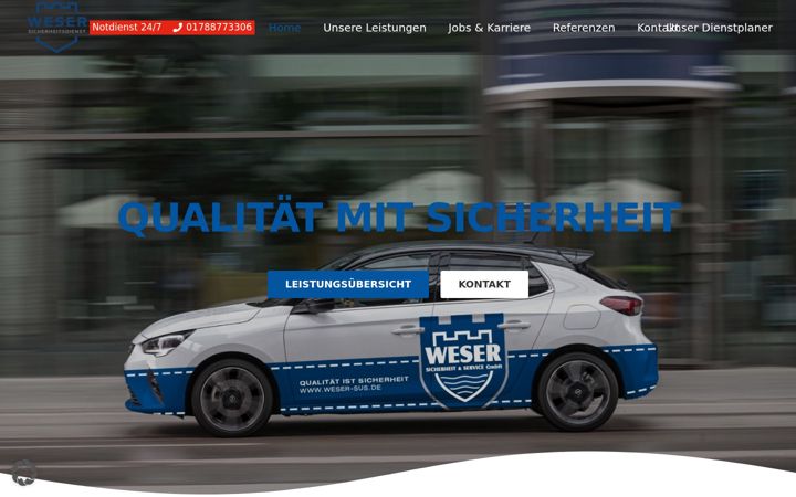 Screenshot of weser-minden.de