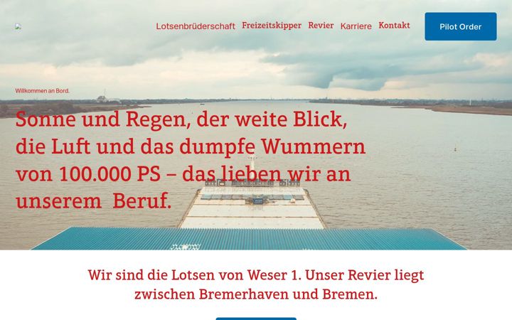 Ekraanipilt saidist weserriverpilot.com