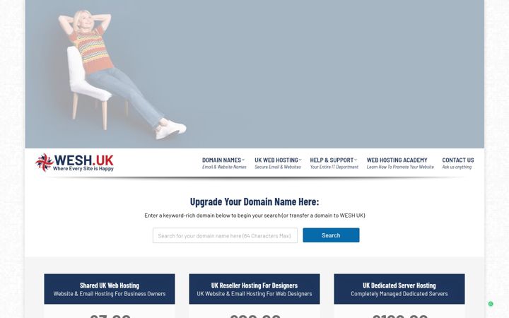 Screenshot of wesh.co.uk