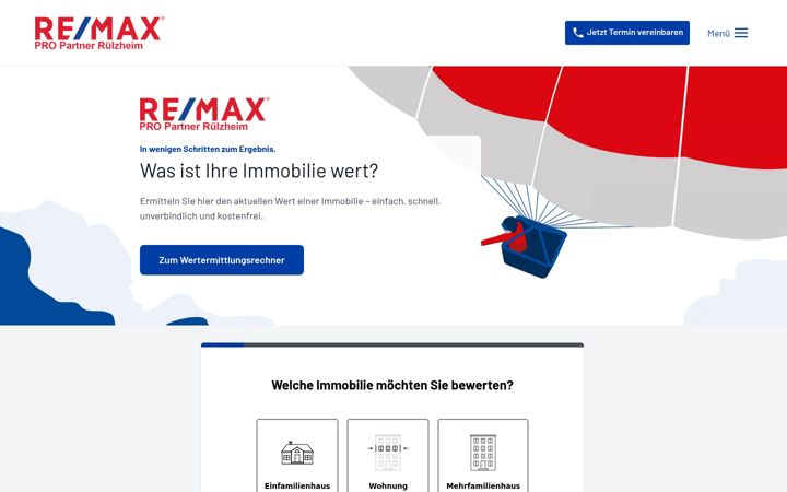 Screenshot of wessa-immobilien.de