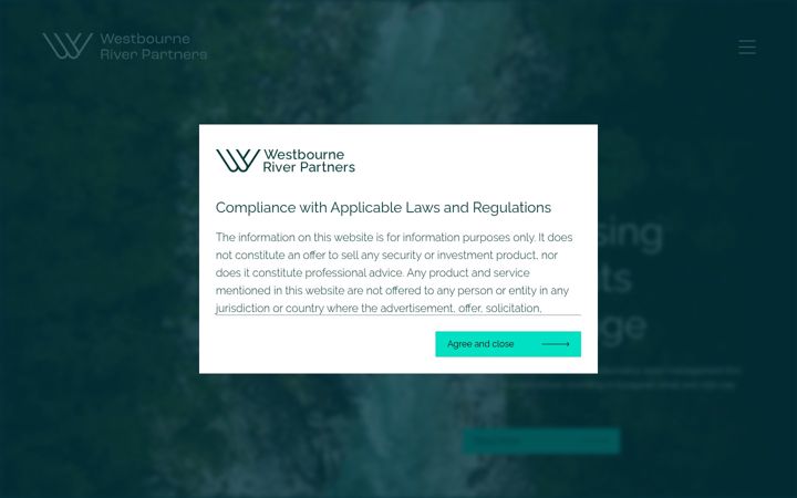 Snímek obrazovky westbourneriverpartners.com
