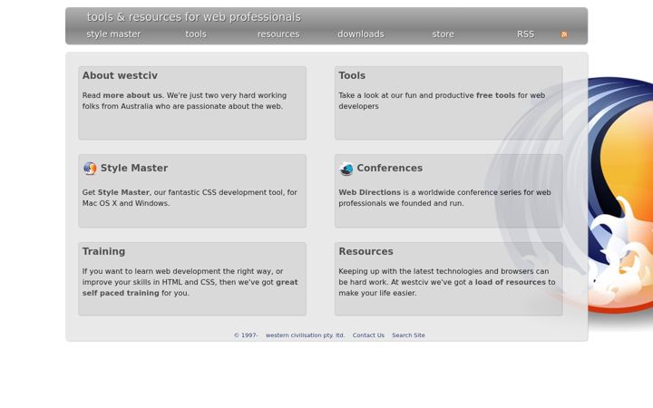 Screenshot of westciv.com