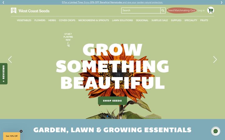 Screenshot von westcoastseeds.com