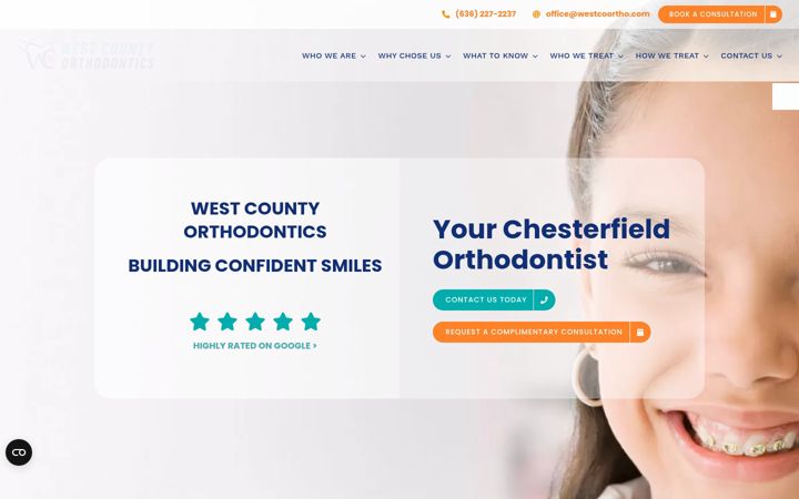 Screenshot of westcoortho.com