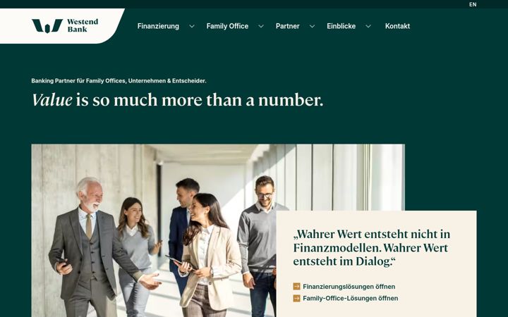 Screenshot of westendbank.de