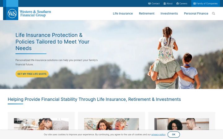 Screenshot of westernsouthern.com