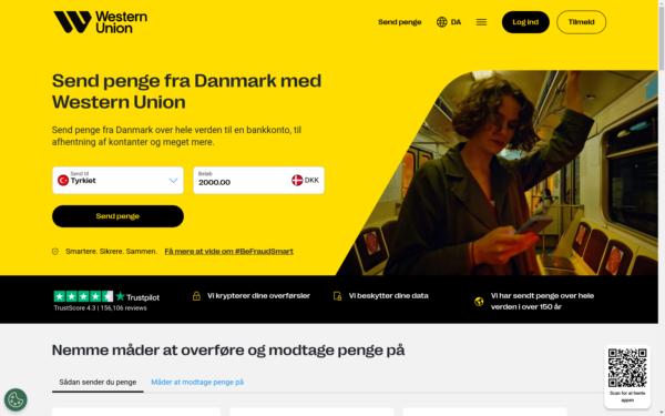 Screenshot of westernunion.com