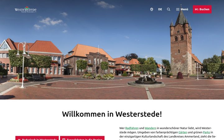 Captura de pantalla de westerstede-touristik.de