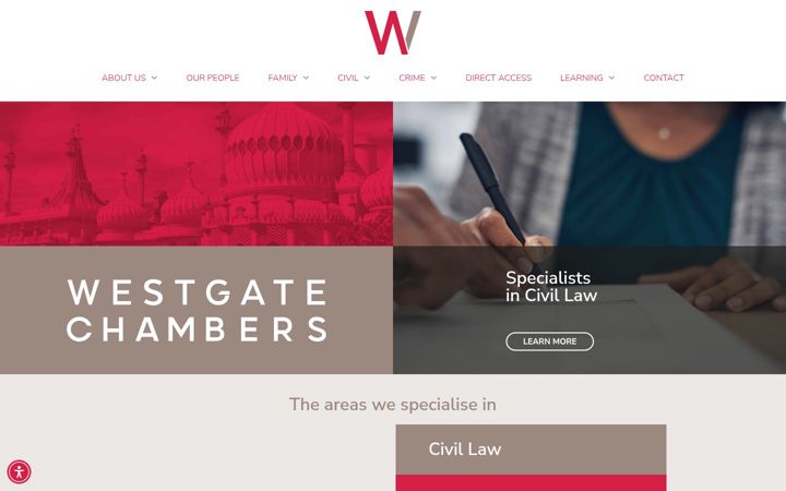 Screenshot of westgate-chambers.co.uk