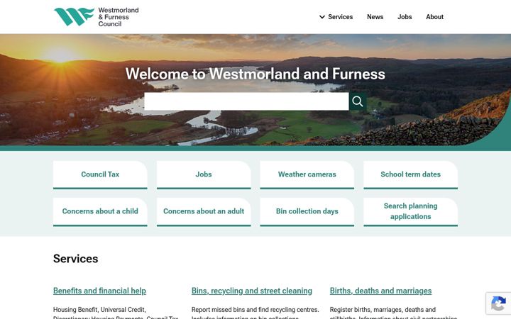 Screenshot of westmorlandandfurness.gov.uk