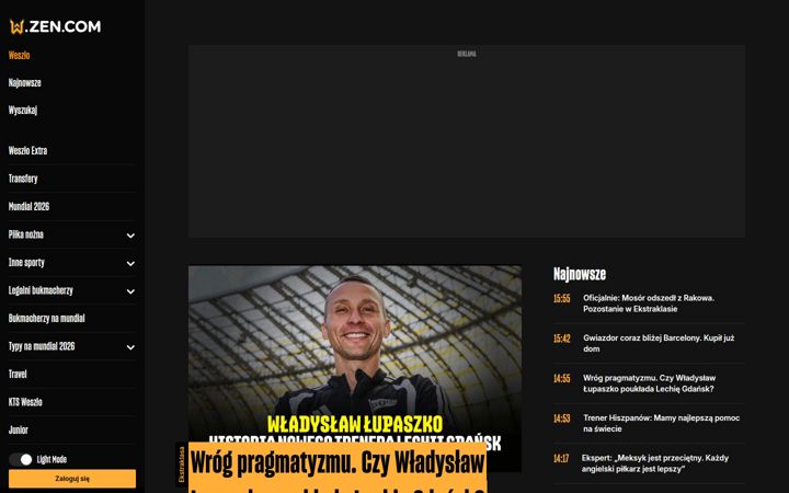 Screenshot of weszlo.com