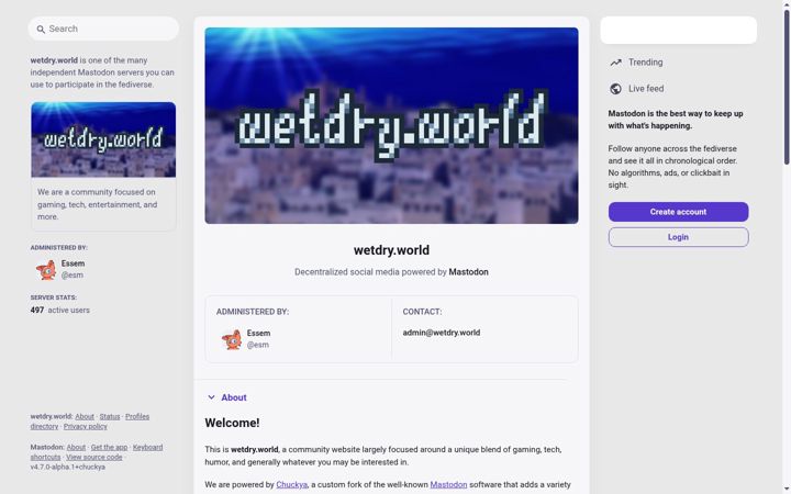 Screenshot of wetdry.world