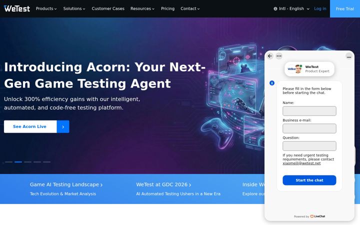 Zrzut ekranu wetest.net