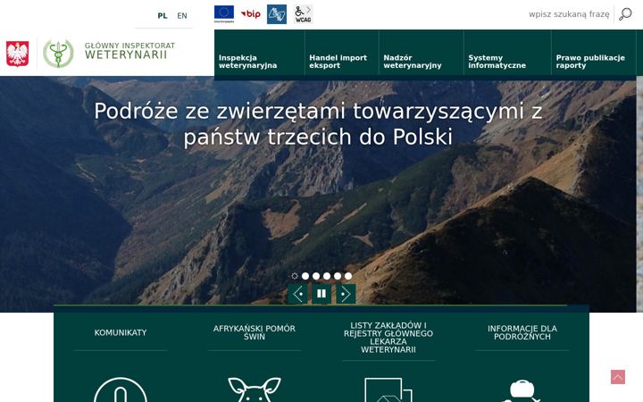 Screenshot of wetgiw.gov.pl
