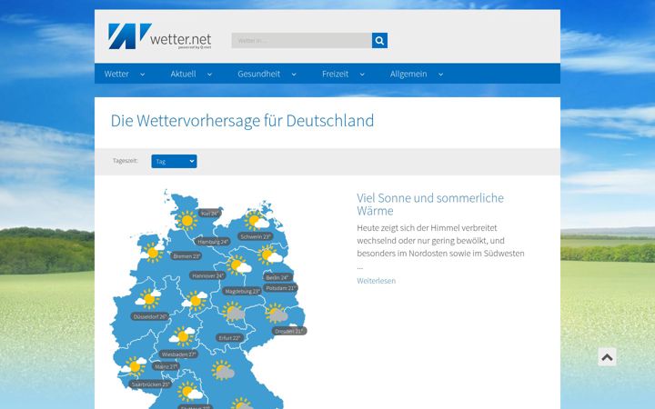 Screenshot of wetter.net