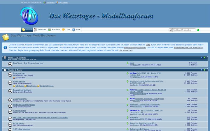 Screenshot of wettringer-modellbauforum.de
