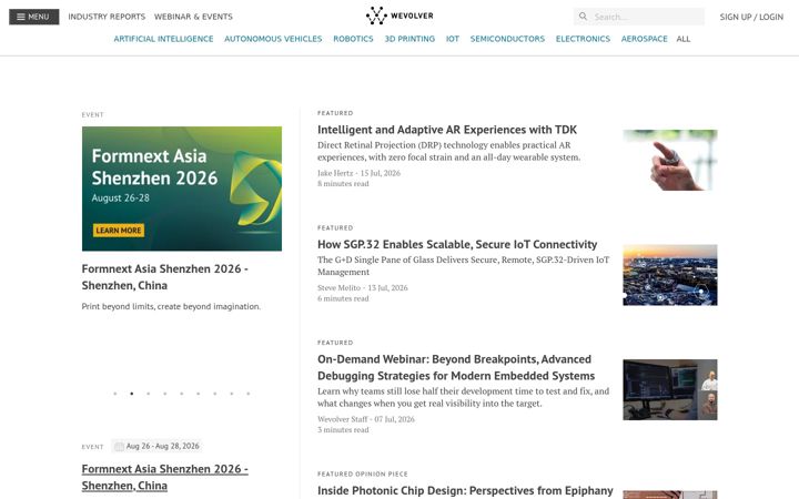 Screenshot of wevolver.com