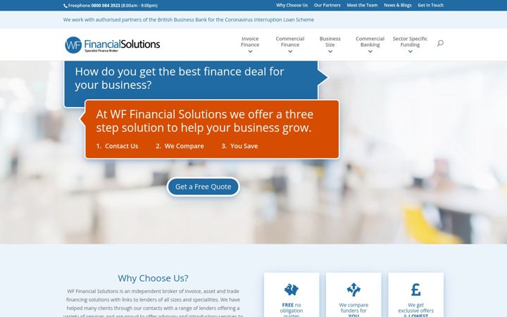 Captura de ecrã de wffinancialsolutions.co.uk