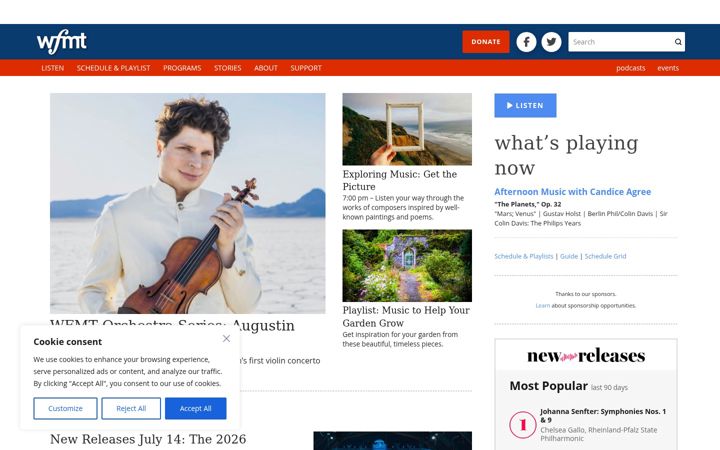 Screenshot of wfmt.com