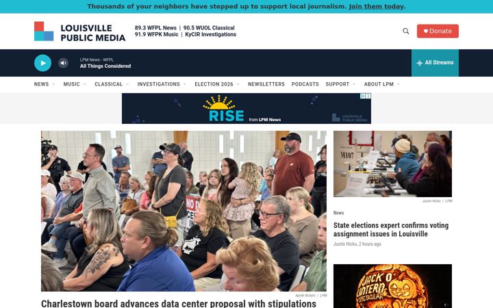 Screenshot of wfpl.org