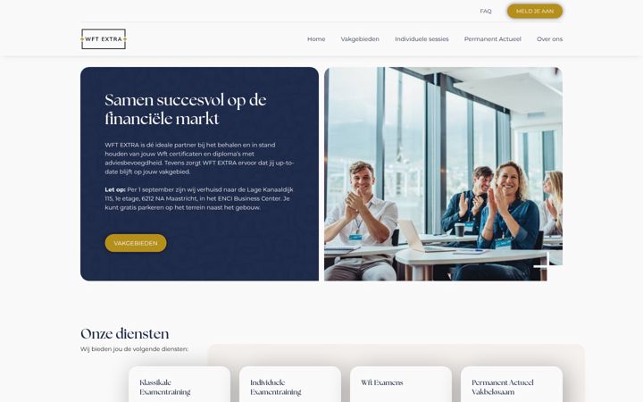 Screenshot ta' wft-extra.nl