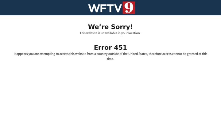 Екранна снимка на wftv.com