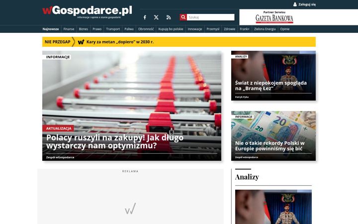 Képernyőkép: wgospodarce.pl