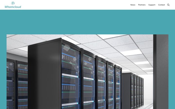 Screenshot of whamcloud.com