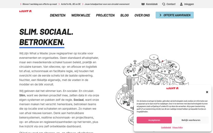 Skærmbillede af whatawaste.nl