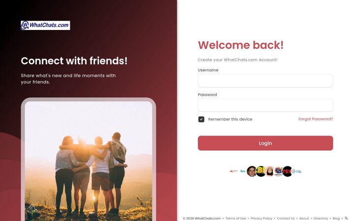 Screenshot of whatchats.com